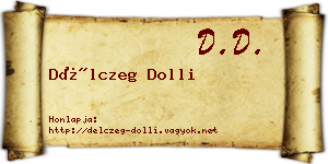 Délczeg Dolli névjegykártya
